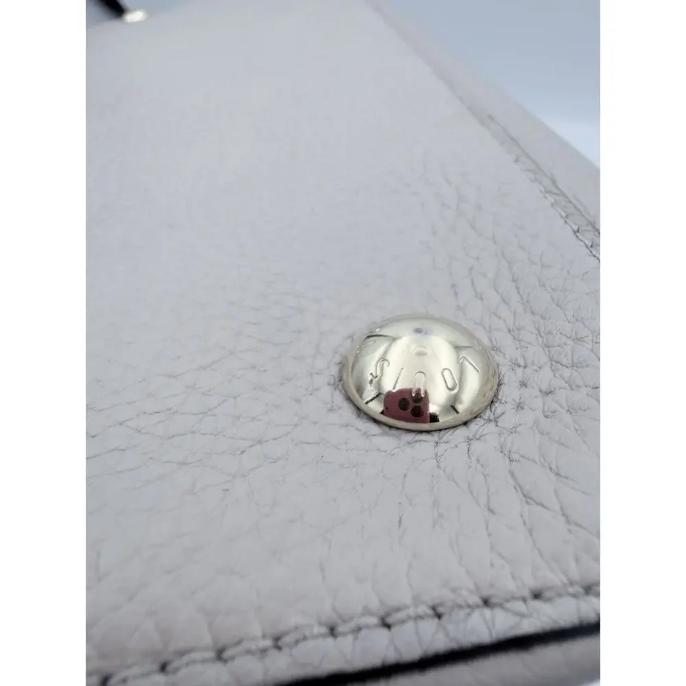 Authentic Louis Vuitton Capucines MM Gray Taurillon Leather Gold Hardware Bag